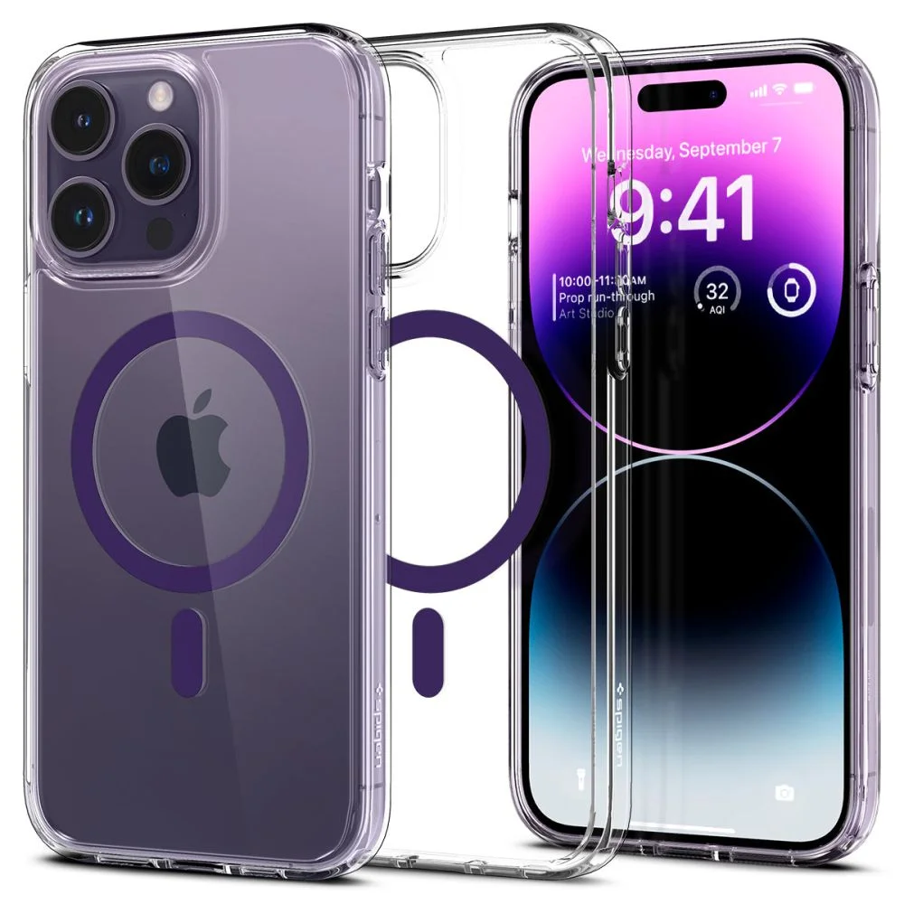 Pouzdro Spigen Ultra Hybrid MagSafe iPhone 14 Pro - Deep Purple