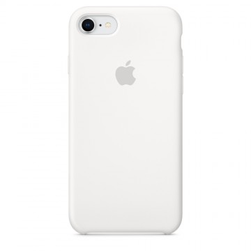 Originální silikonový kryt Apple iPhone 8 / 7 - Bílý Originální silikonový kryt Apple iPhone 8 / 7 - Bílý