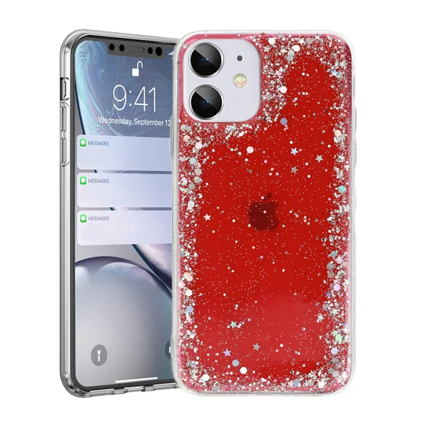 Pouzdro Vennus Brilliant Case iPhone 12 / iPhone 12 Pro - červená