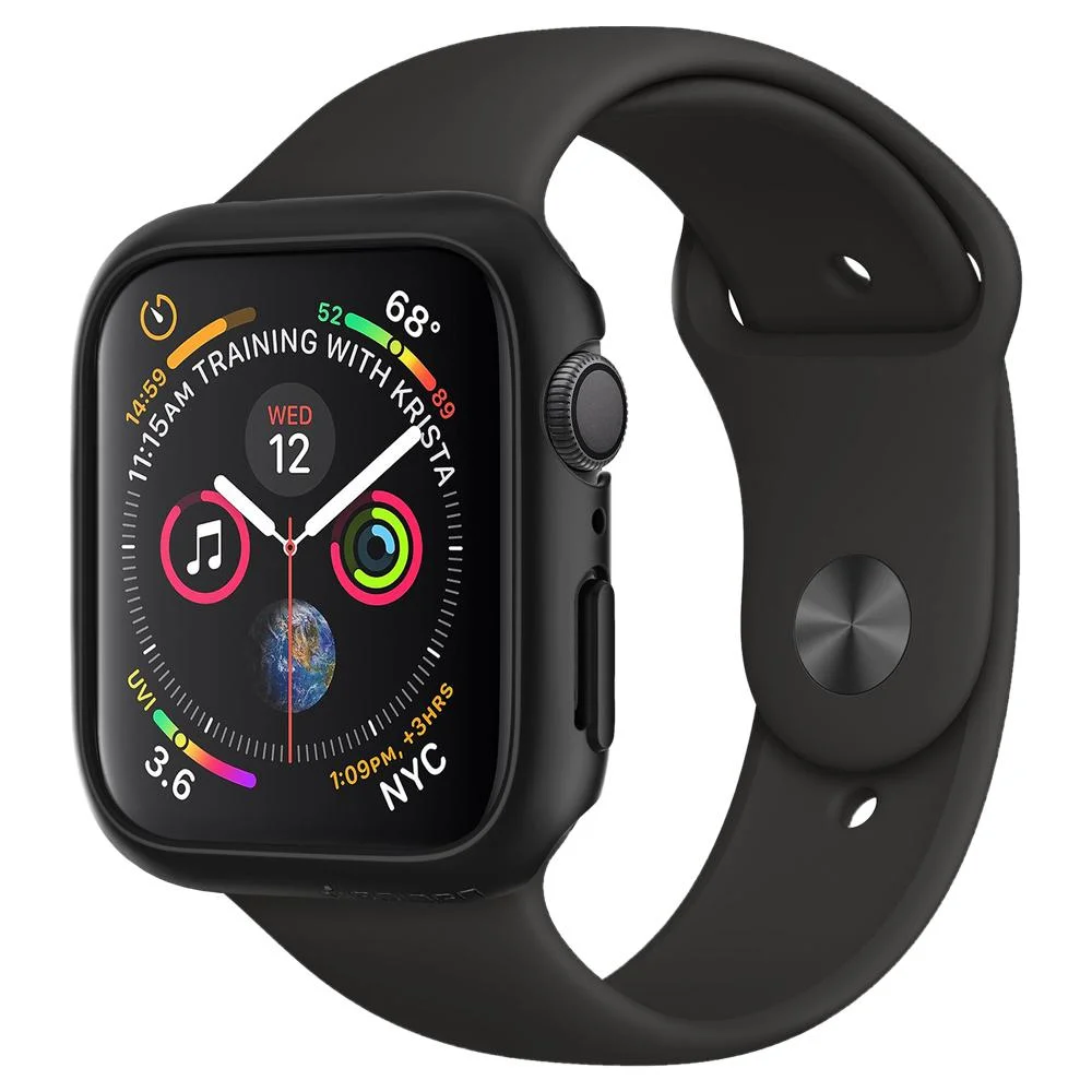 Pouzdro Spigen Thin Fit Apple Watch SE/6/5/4 44mm - Černý
