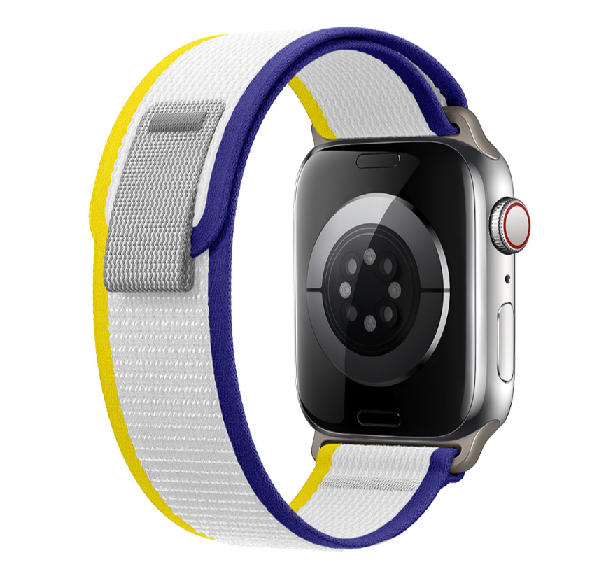 iMore Řemínek Trailový tah Apple Watch Series 9/8/7 (45mm) - kráslovsky modrá-žlutá