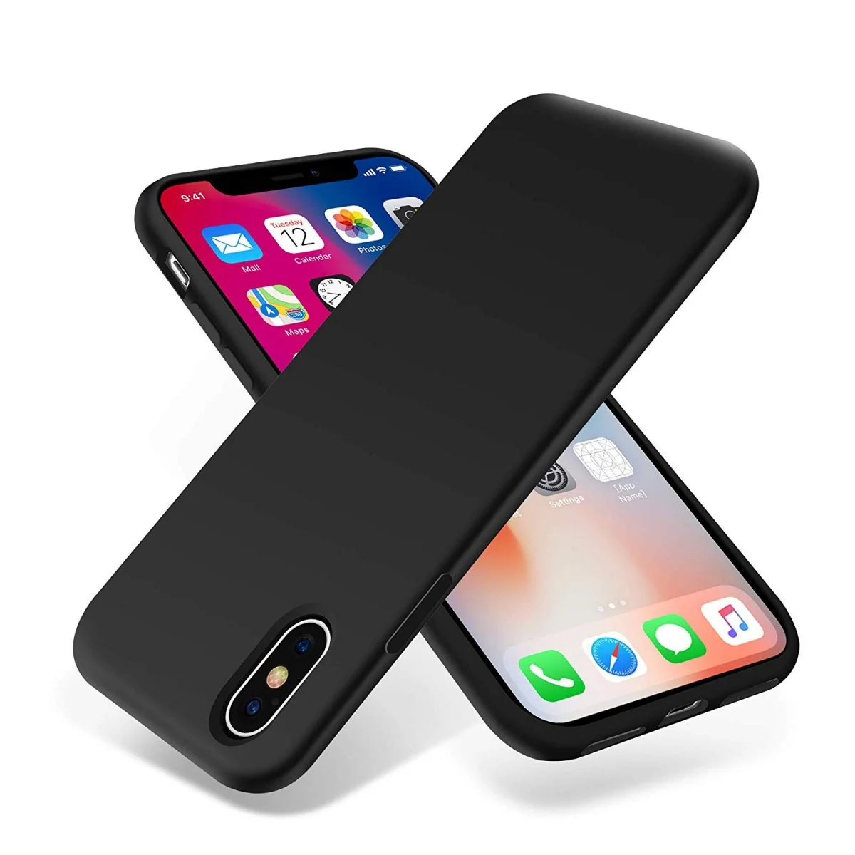 Pouzdro iMore Silicone Case iPhone XS MAX - Černý