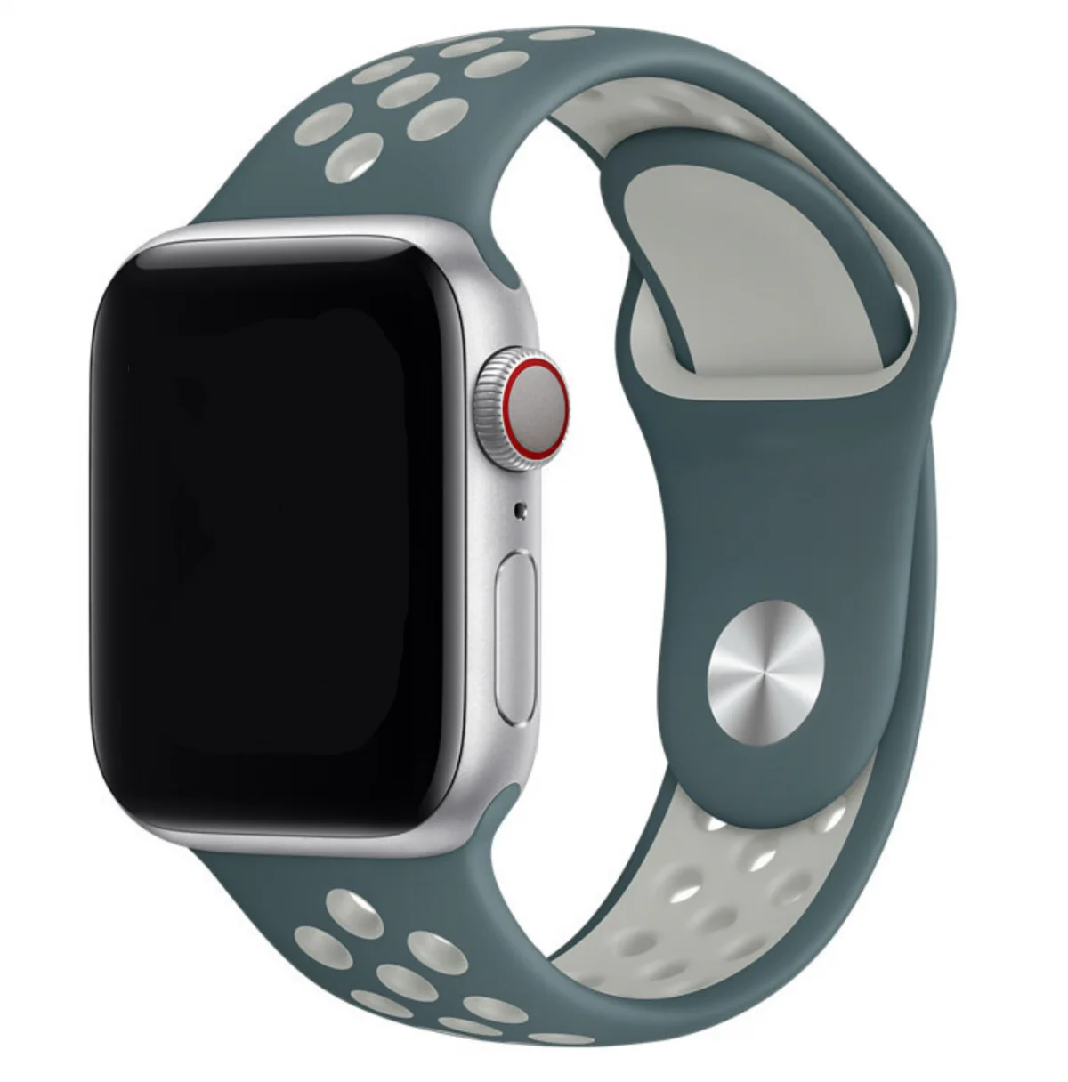 Řemínek iMore SPORT pro Apple Watch Series 4/5/6/SE (40mm) - Hasta/Light Silver