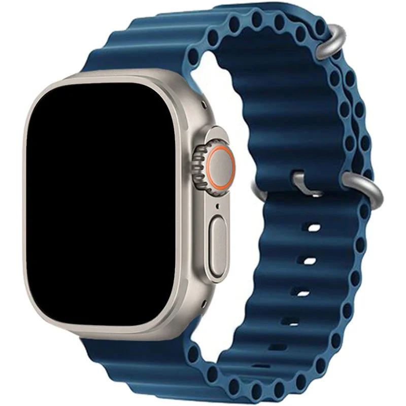 iMore Oceánský řemínek pro Apple Watch Ultra 1/2 (49mm) - Hlubokomořsky modrý
