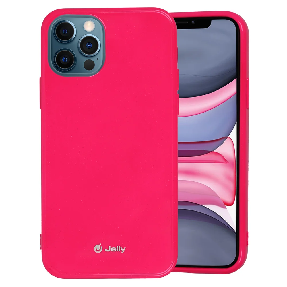 Pouzdro Toptel Jelly ALL DAY iPhone 12 Pro Max - Tmavě růžové