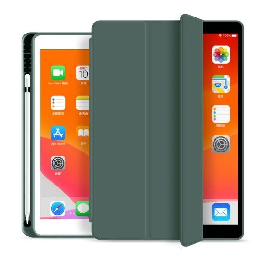 Pouzdro Tech-Protect SmartCase Pen iPad 7/8/9 10,2" (2021/2020/2019) - Zelené