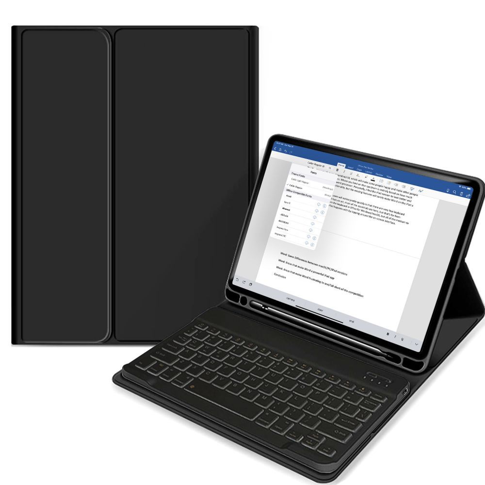 Pouzdro s klávesnicí Tech-Protect SC Pen + Keyboard Apple iPad 10,9" (2022) - Černá