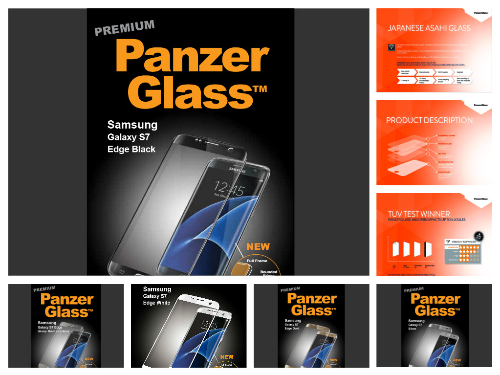 Ochranné sklo PanzerGlass PREMIUM Full Frame na Samsung Galaxy S7 Edge Ochranné sklo PanzerGlass PREMIUM Full Frame na Samsung Galaxy S7 Edge