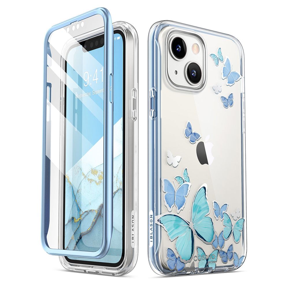 Pouzdro SUPCASE COSMO IPHONE 13 / 14 BLUE FLY