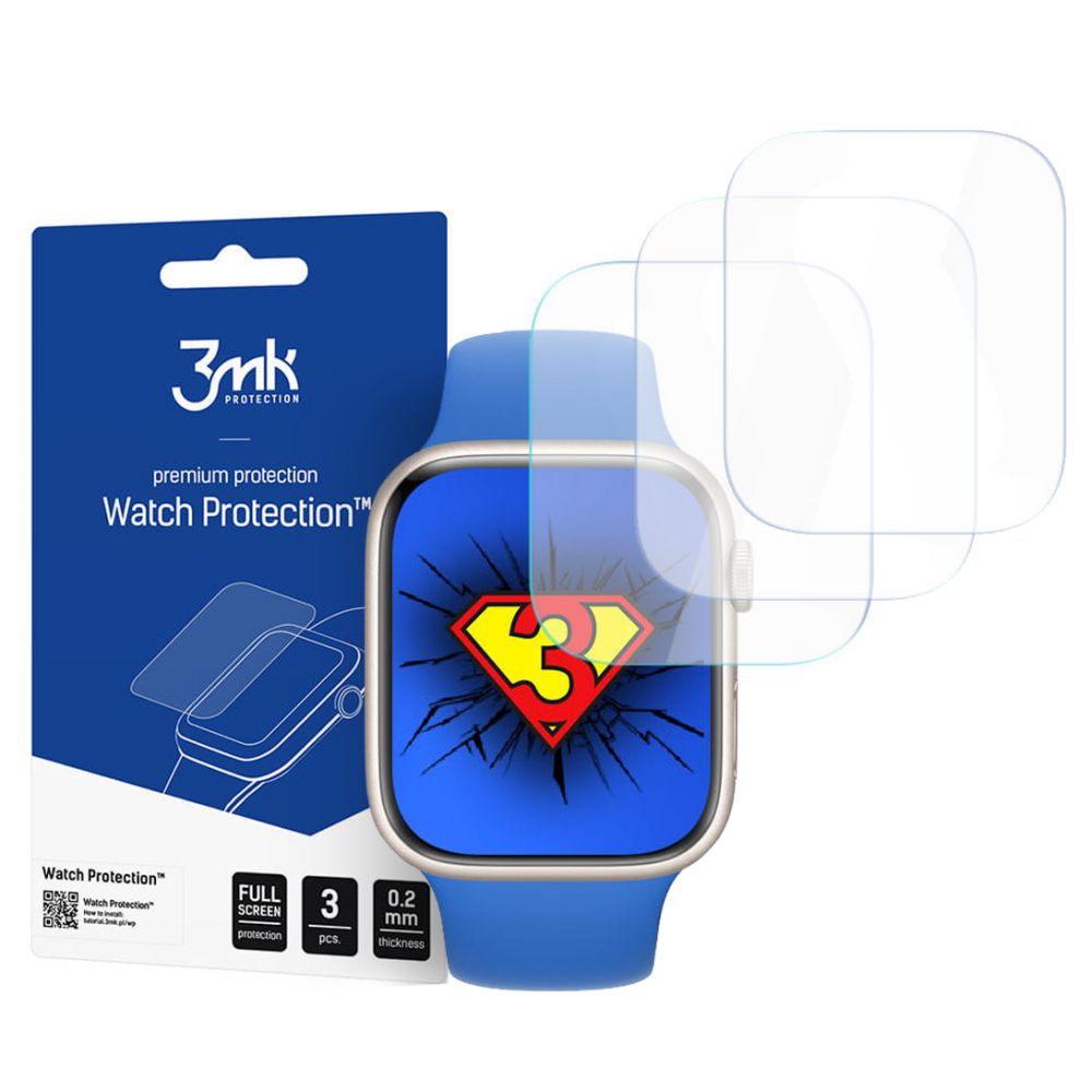 3mk Watch Protection Apple Watch 4/5/6/7/SE (44/45mm) [3 PACK]