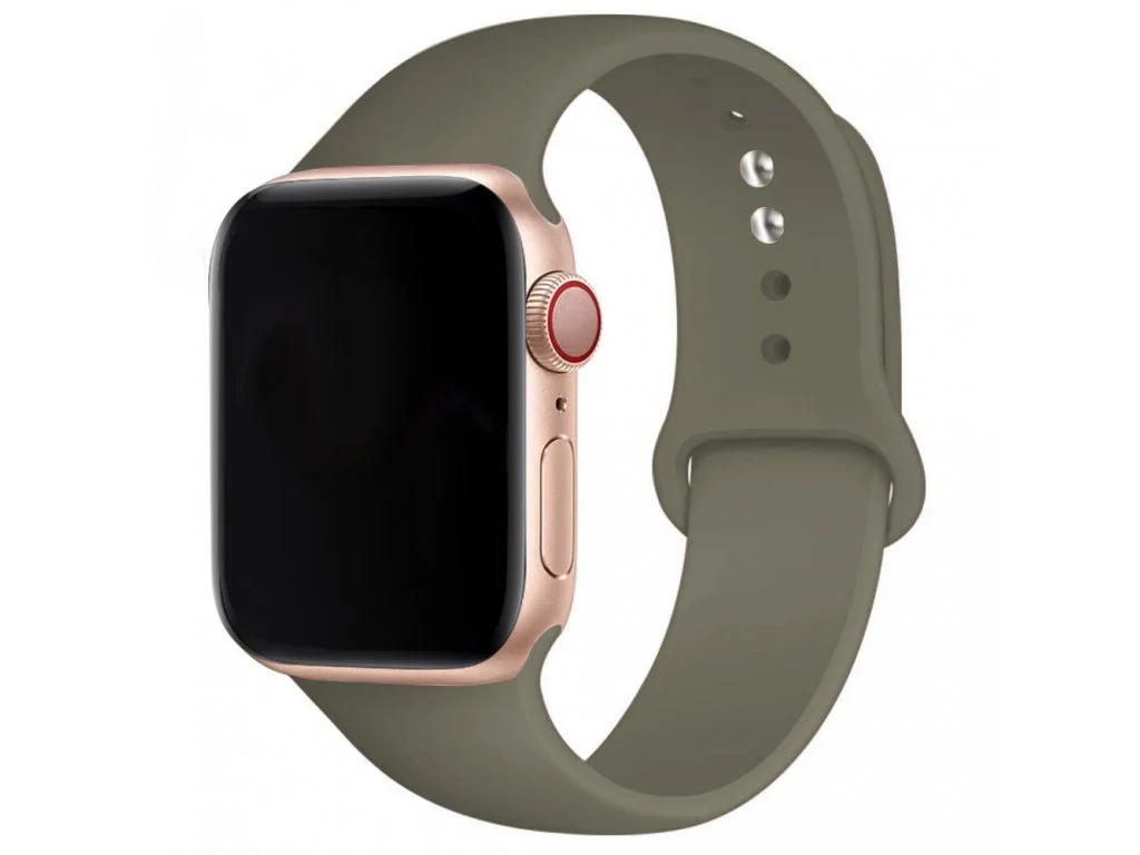 Řemínek iMore SmoothBand pro Apple Watch Series 4/5/6/SE (40mm) - Olivový