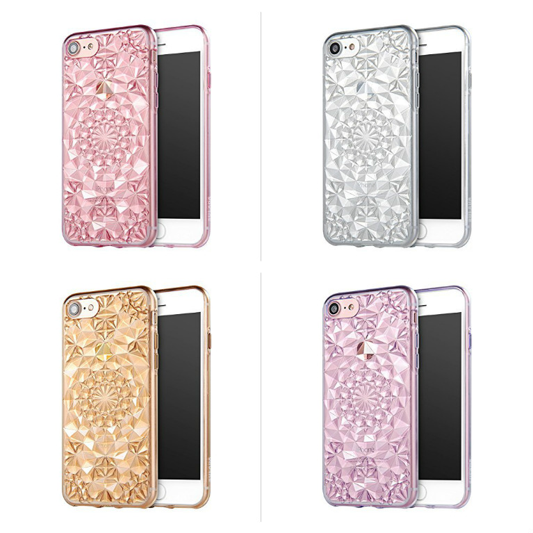 Kryt 3D Flowers & Crystals pro iPhone 8/7 Kryt 3D Flowers & Crystals pro iPhone 8/7