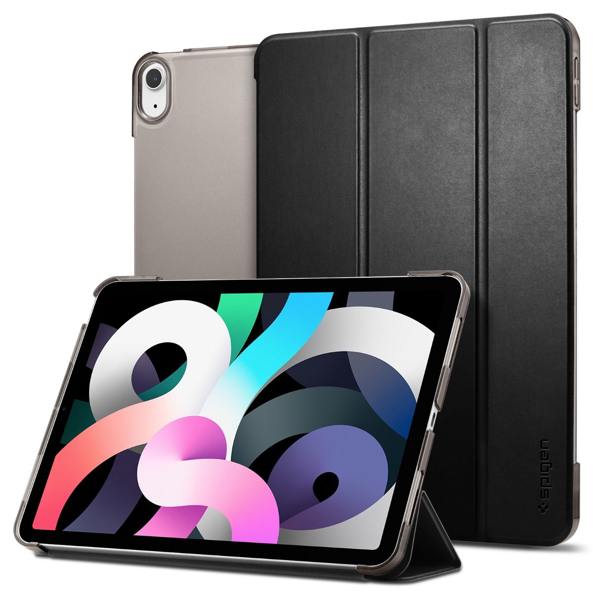 Spigen Smart Fold iPad Air 4 (2020) / Air 5 (2022) černé