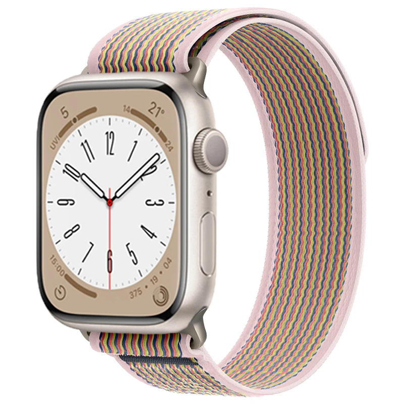 iMore Řemínek Trailový tah Apple Watch Series 9/8/7 (45mm) - pískově růžový