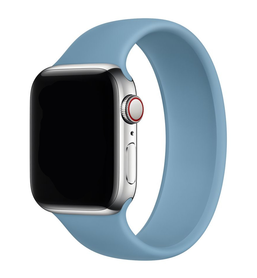 Řemínek iMore Solo Loop Apple Watch Series 4/5/6/SE 44mm - Sebersky modrá (XS)