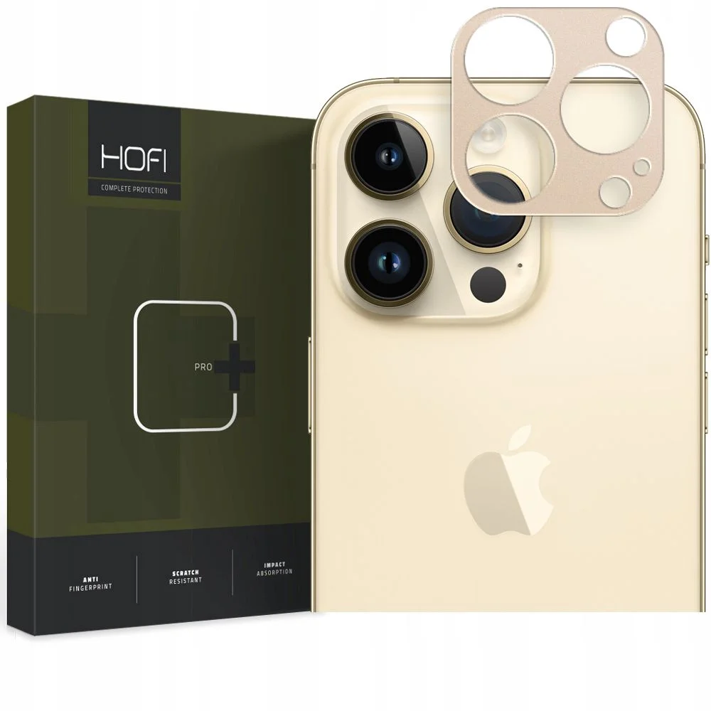 Ochrana fotoaparátu HOFI Alucam Pro+ iPhone 14 Pro / 14 Pro Max - zlatá