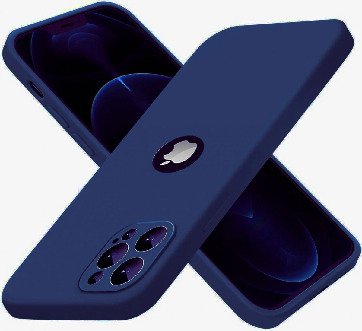 Pouzdro Forcell Soft Case iPhone 12 Pro Max - tmavomodré