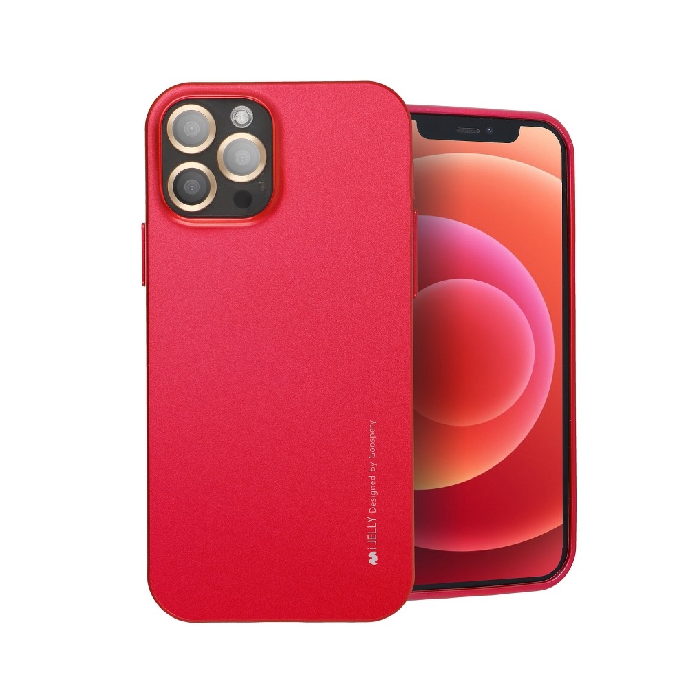 Pouzdro i-Jelly Case Mercury iPhone 12 mini - Červené