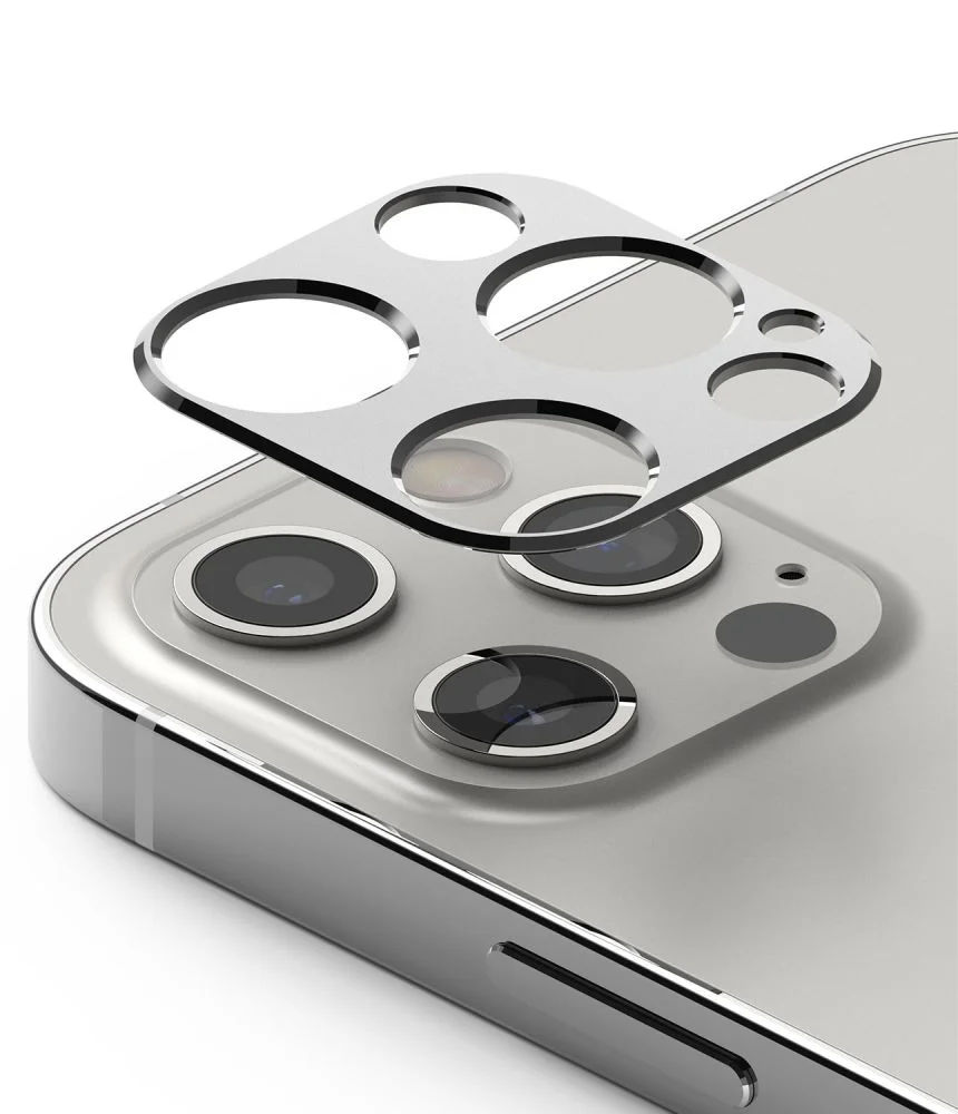 Ringke Camera Styling iPhone 12 Pro - Stříbrné
