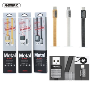 Datový a nabíjecí USB kabel REMAX Metal RC-044i s Lightning 8pin Datový a nabíjecí USB kabel REMAX Metal RC-044i s Lightning 8pin