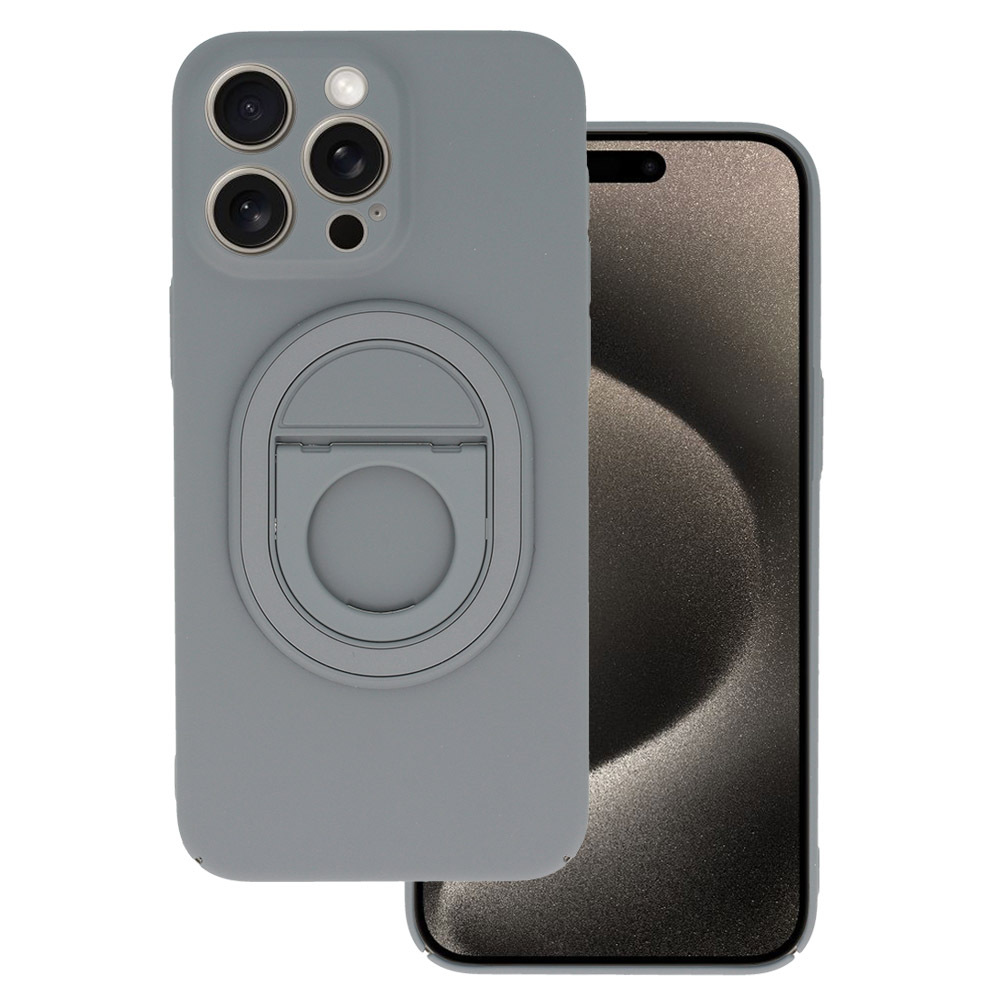 Kryt Tel Protect Magnetic Elipse s MagSafe na iPhone 15 - Šedý