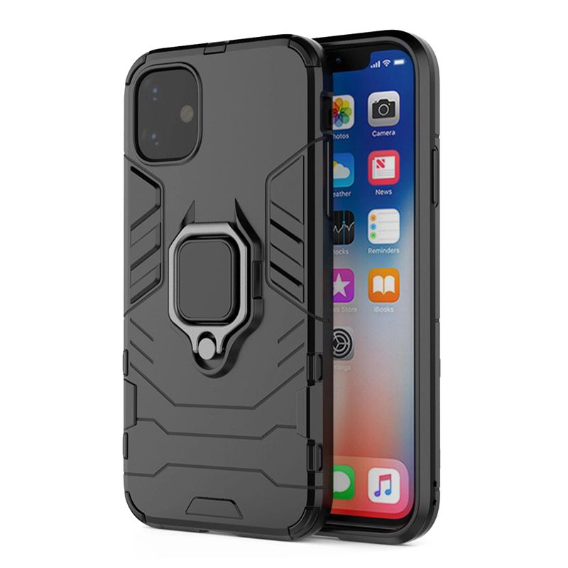 Pouzdro TEL PROTECT Ring Armor iPhone 13 černé