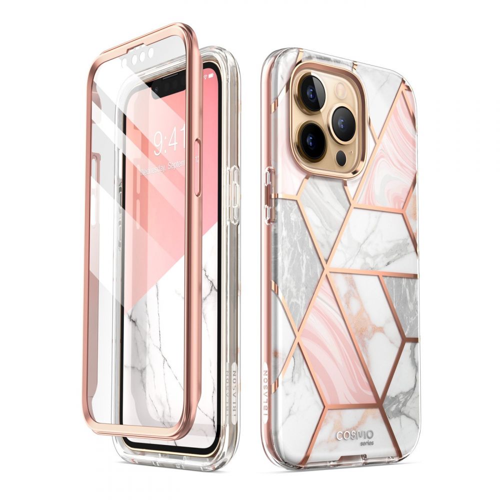 Pouzdro Supcase Cosmo Classic iPhone 13 Pro Marble Pink