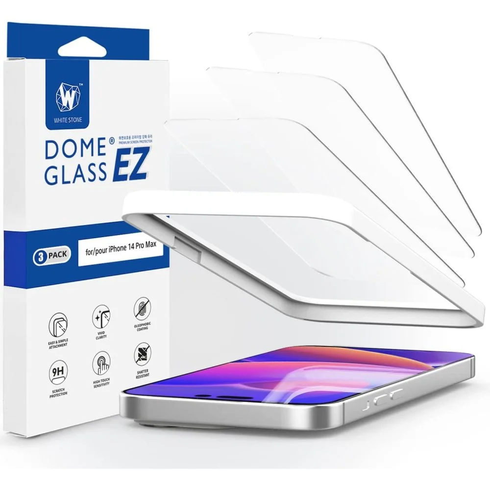 WHITESTONE GLASS Sklo pro Apple iPhone 14 Pro - 3 kusy 49657