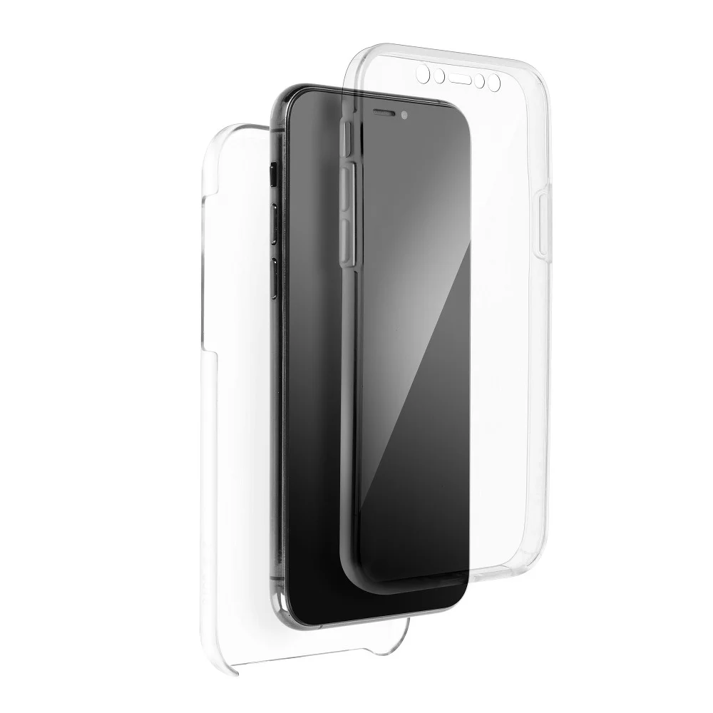 Pouzdro Forcell 360 Full Cover PC + TPU iPhone 12 Pro Max čiré