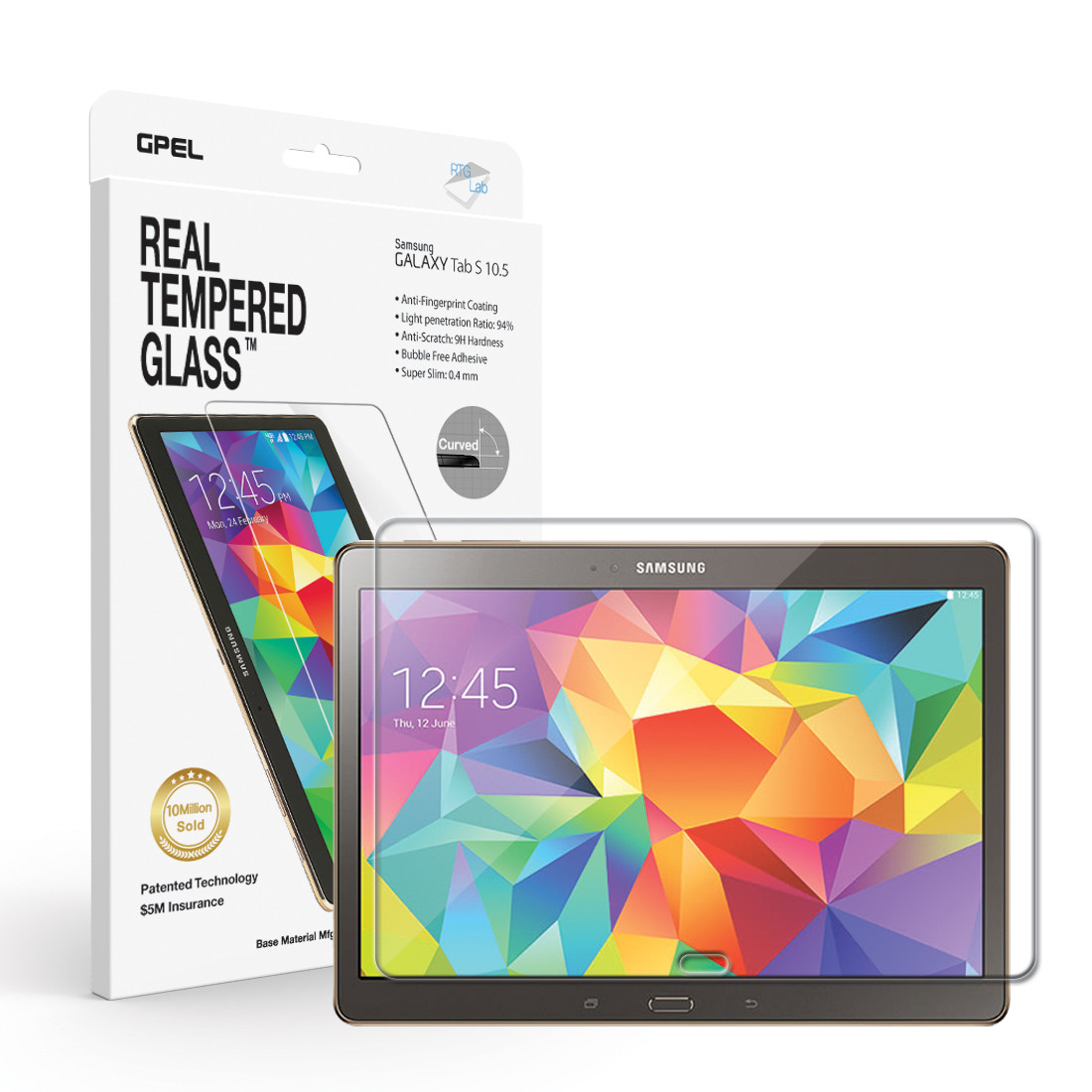 Tvrzené sklo na displej, fólie. Galaxy Tab S 10.5.