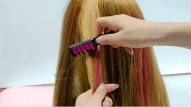 Hřeben s barevnými křídami na vlasy 6 barev