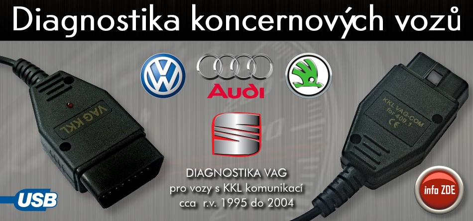 Diagnostika VAG KKL USB ŠKODA VW AUDI SEAT